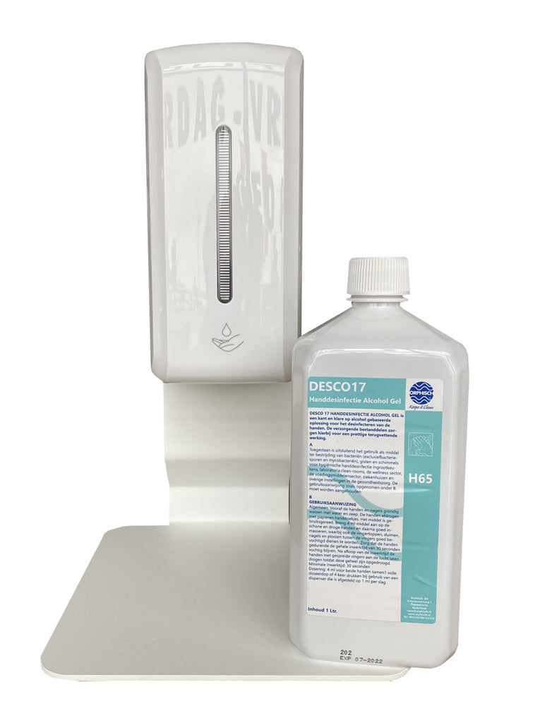 Counterzuil inclusief no-touch dispenser